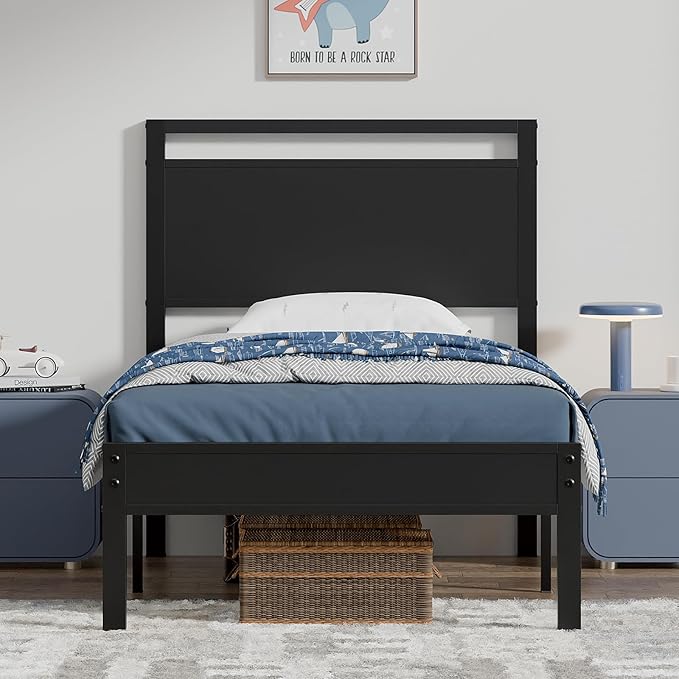 Z-hom Upgraded Twin Bed Frames, Heavy Duty Metal Sturdy Bed Frame Twin Size - Image 3