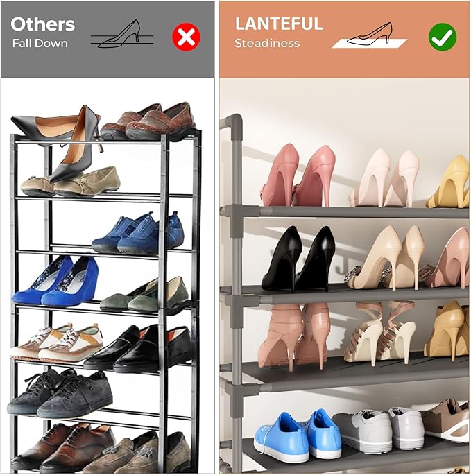 11 Tiers Tall Shoe Rack Holds 55 Pairs of Shoes - Image 6