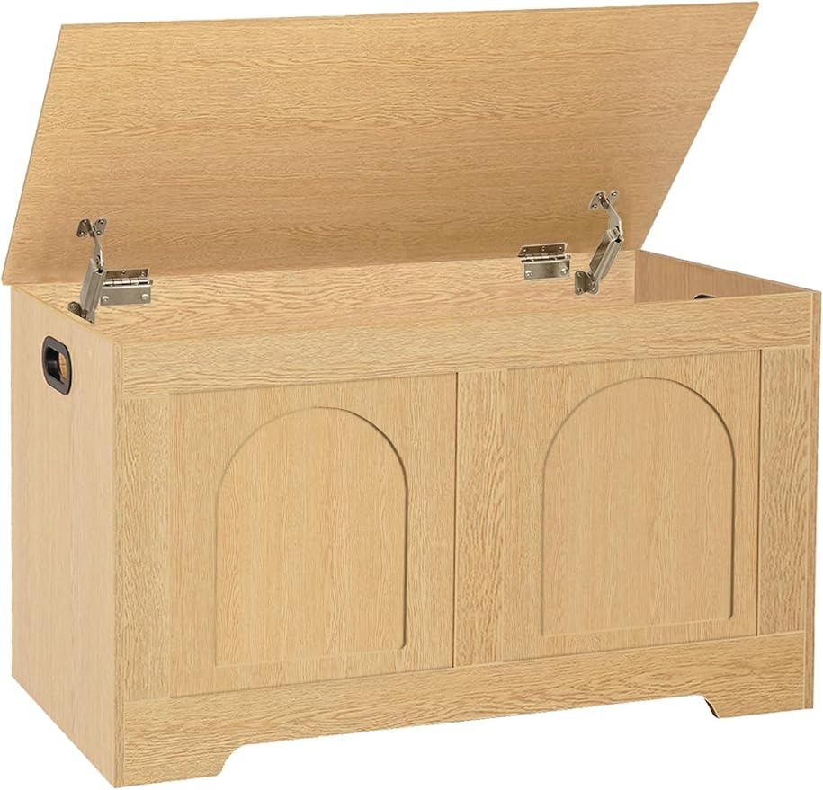 DINZI LVJ Storage Chest, 31.5”Wooden Toy Box by DINZILVJ