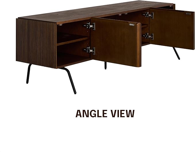 NTC Veil TV Stand with 4 Doors for TVs up to 75’’, Media Console with Vertical - Image 6