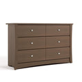 Storkcraft Crescent 6 Drawer Double Dresser – GREENGUARD Gold Certified by Storkcraft