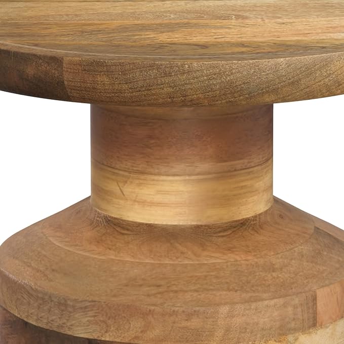 SIMPLIHOME Haynes 16-inch Wide Solid Mango End Table in Natural, Handcrafted - Image 9