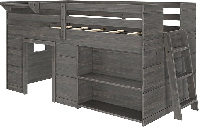 Max & Lily Modern Farmhouse Twin Low Loft Bed - Image 3