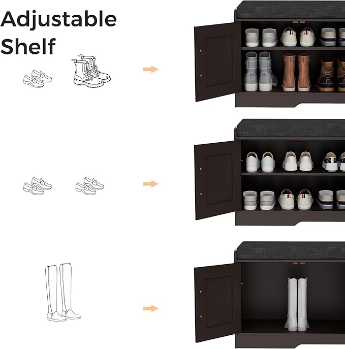 2-Tier Storage Bench, Shoe Bench - Image 7