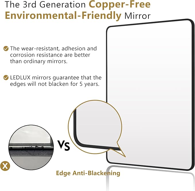 30"x30" Bathroom Wall Mirror - Image 2