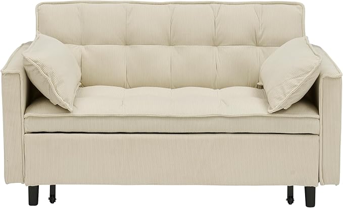Ball & Cast Convertible Sofa Bed, Pull Out Loveseat Sleeper Sofa, Convertible - Image 7