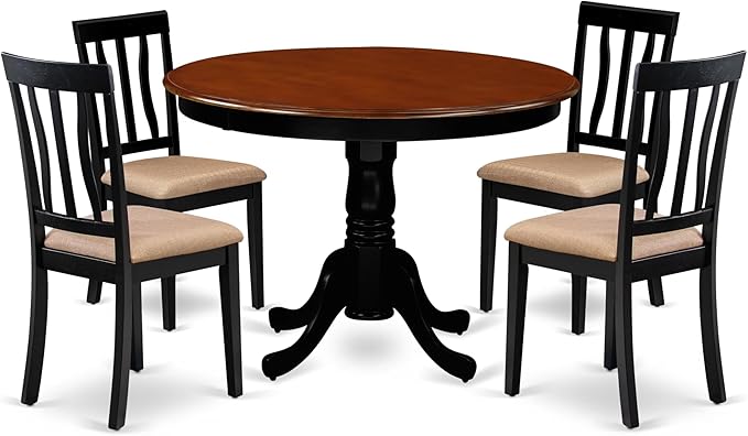 East West Furniture HLAN5-BCH-C 5 Piece Kitchen Table Set by EastWestFurniture