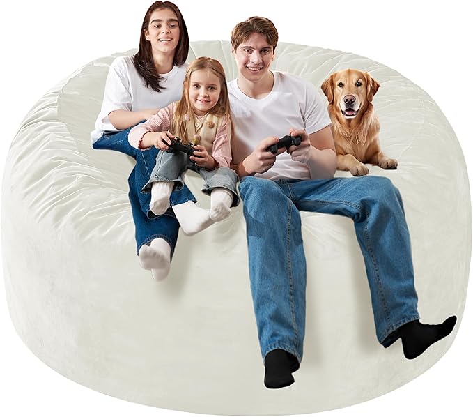Homguava 6 FT Bean Bag Chair: 6' Bean Bags - Image 4