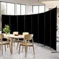 Room Divider and Folding Privacy Screens， 8 Panel Wide Room Divider Wall Screen by HOMSCREENER