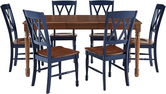 Crosley Furniture Shelby 7-Piece Traditional Dining Table Set - Image 2