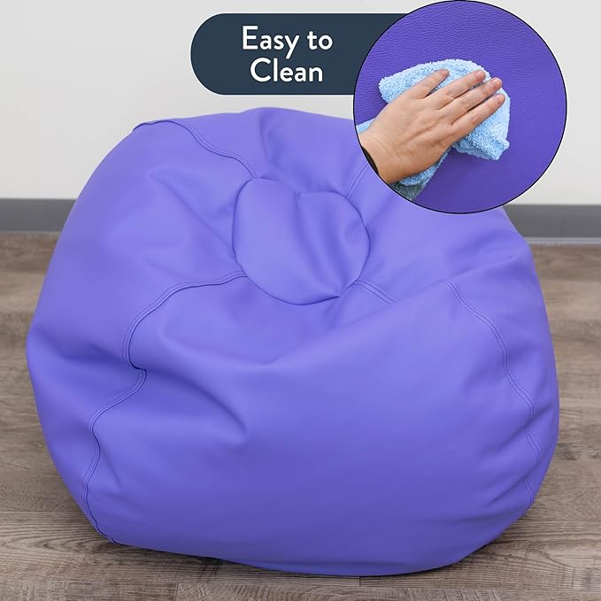 Children's Factory 35" Round Bean Bag, Bean Bag Chair - Image 7