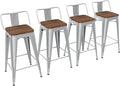 Yongchuang 30 inch Bar Stools Set of 4 Bar Height Metal Barstools by YongchuangInternational
