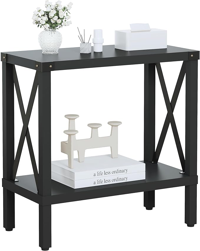 Narrow End Table, Large Sofa Side Table, Farmhouse Nightstand by MMEOLUOOK