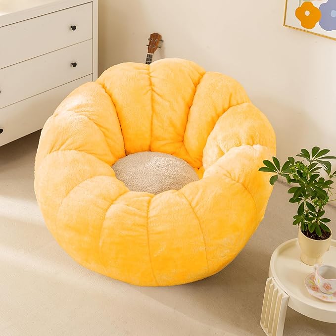 Pumpkin Bean Bag Sofa Chair for Adult, Beanbag Couch - Image 8