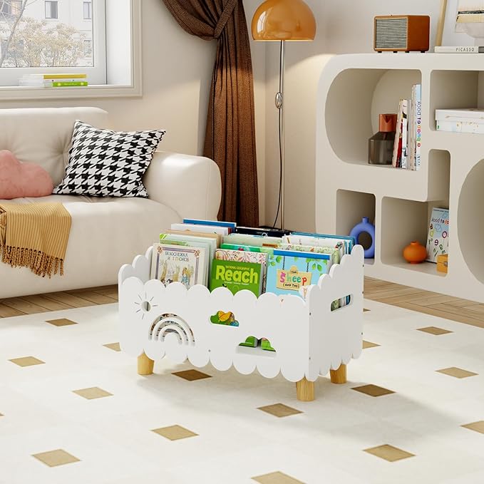 Wood Kids Bookshelf, Montessori Bookshelf, - Image 7