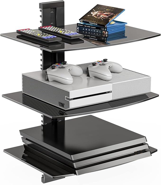 WALI Floating Entertainment Center Shelves, Holds Up to 17.6lbs, TV Shelf by WALI