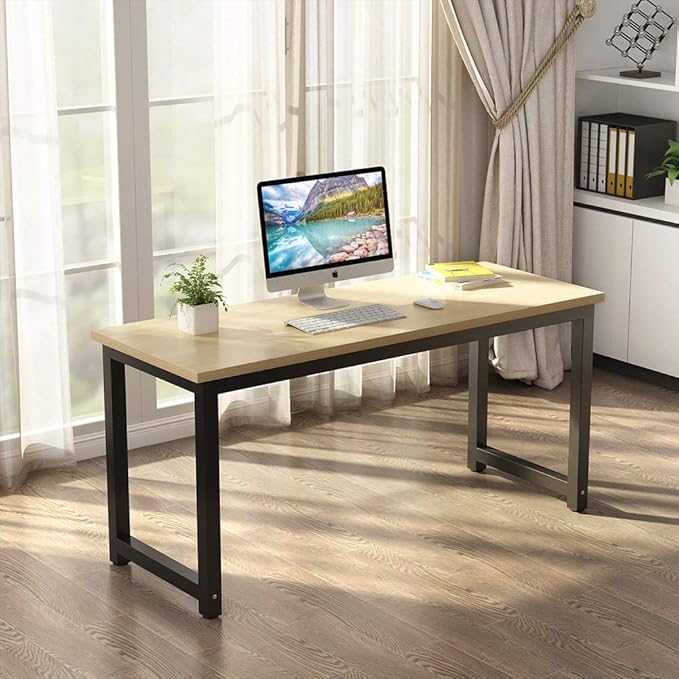 Tribesigns Computer Desk, Large Office Desk Computer Table Study Writing Desk - Image 4