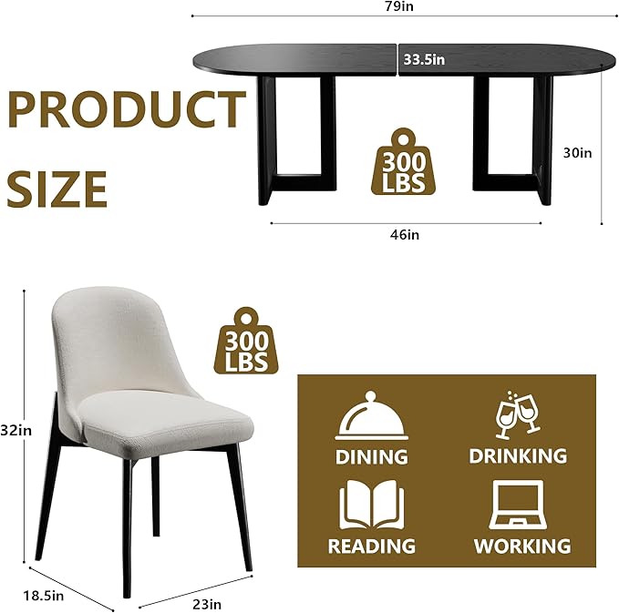 Casaphoria Wood Kitchen Table Set - Image 6