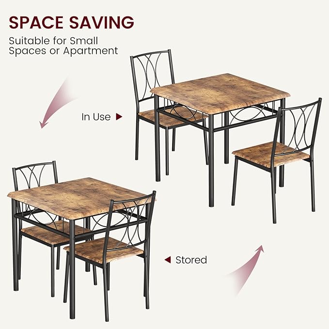 Dining Table Set for 2, Kitchen Table - Image 7