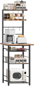 Kitchen Bakers Rack, 6-Tier Microwave Stand by LAKEMID