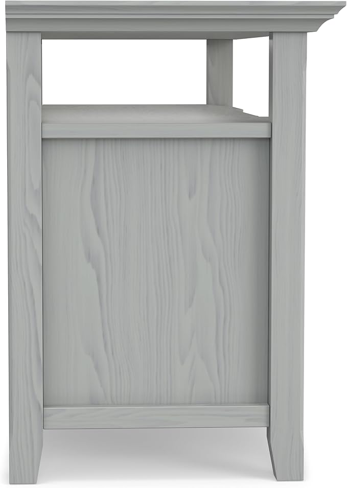 SIMPLIHOME Amherst 54-inch Wide Solid Wood TV Stand in Fog Grey, - Image 12