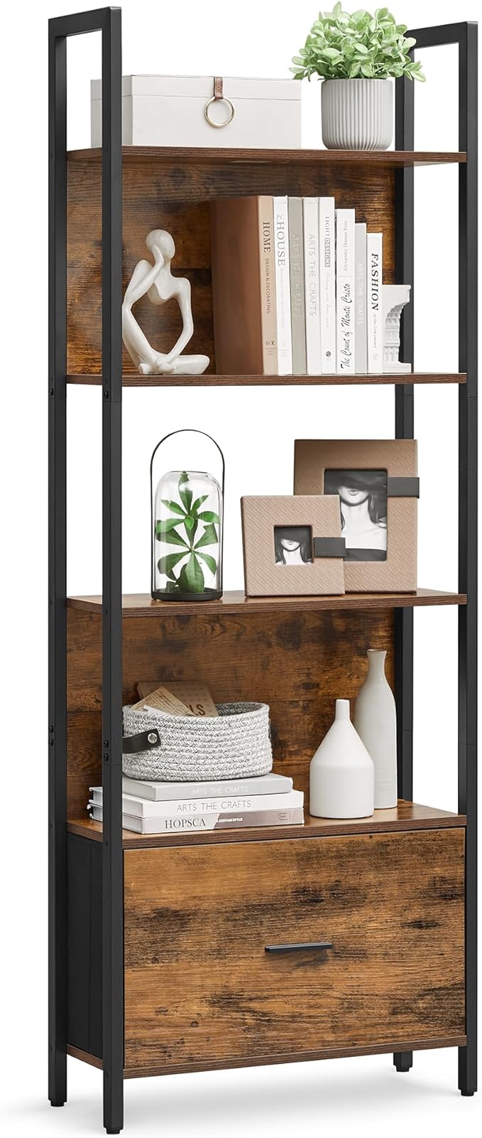 VASAGLE 5-Tier Bookshelf, Book Shelf by VASAGLEbySONGMICSHOME