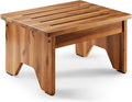 Holana 9" Acacia Wood One Step Stool by HOLANA