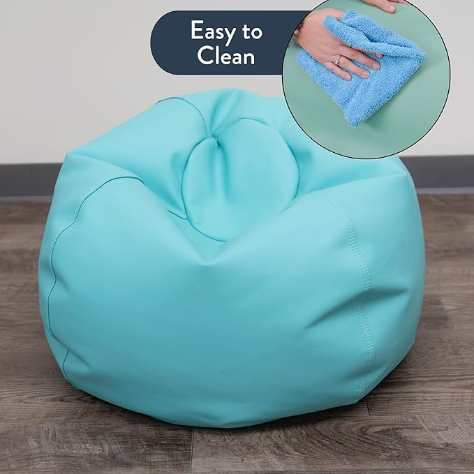 Children's Factory 26" Round Bean Bag, Bean Bag Chair - Image 6