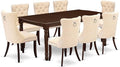 East West Furniture DODA9-MAH-32 9 Piece Dining Table Set Contains a Rectangle by EastWestFurniture