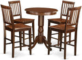 East West Furniture EDVN5-MAH-W 5 Piece Kitchen Counter Height Dining Table Set by EastWestFurniture