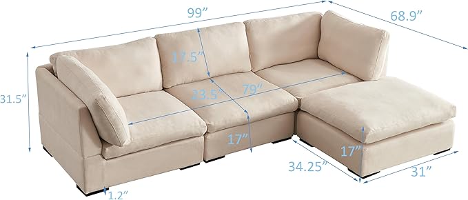 Modern L-Shaped Sectional Sofa - Image 2
