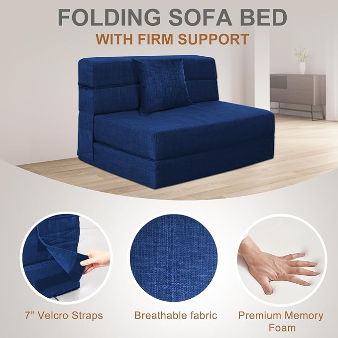 Folding Sofa Bed Couch Memory Foam - Image 7