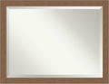 Amanti Art Brown Wall Mirror 35x45 Alta Medium Brown Rectangle Bathroom Mirror by AmantiArt