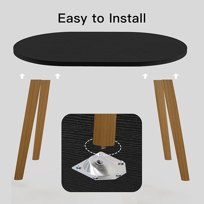 Small Coffee Table for Small Space, Low Table, Floor Table Desk for Sitting on - Image 7