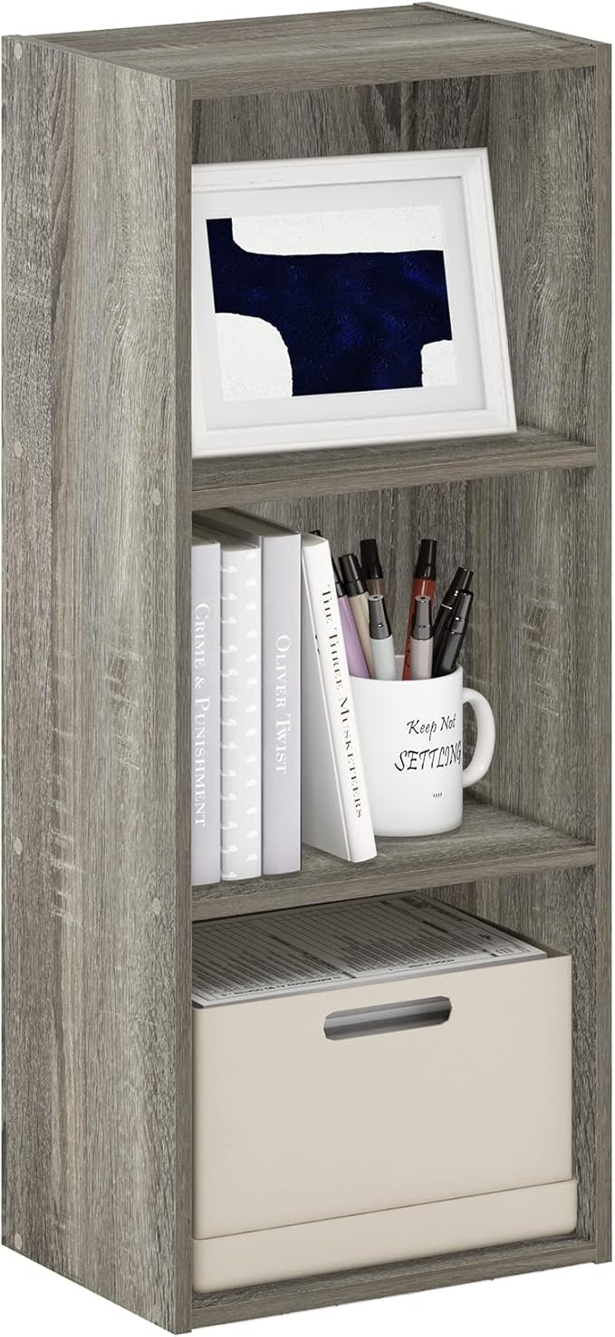 Furinno Luder Bookcase / Book / Storage, Frenck Oak - Image 5