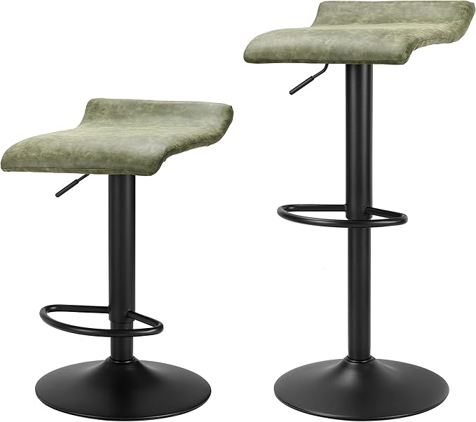 Finnhomy Bar Stools Set of 2 Counter Height, Swivel Barstools by Finnhomy