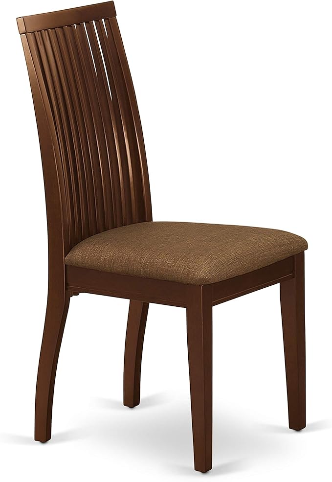 East West Furniture ESIP3-MAH-C 3 Piece Modern Dining Table Set Contains a - Image 6