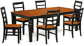 East West Furniture LGPF7-BCH-W 7 Piece Dining Room Furniture Set Consist of a by EastWestFurniture