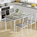 GarveeHome 5 Piece Dining Table Set, Industrial Style Dining Table and Chairs by GarveeHome