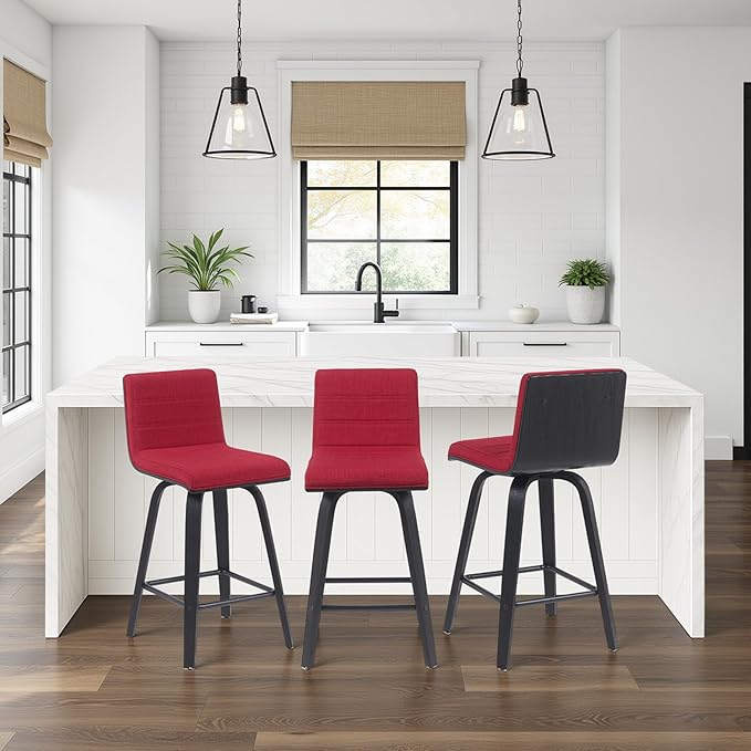 Vienna Modern Counter Height Swivel Bar Stool by ArmenLiving