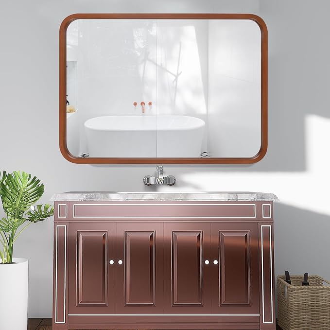 WallBeyond 30x40 Inch Wood Mirror - Image 4