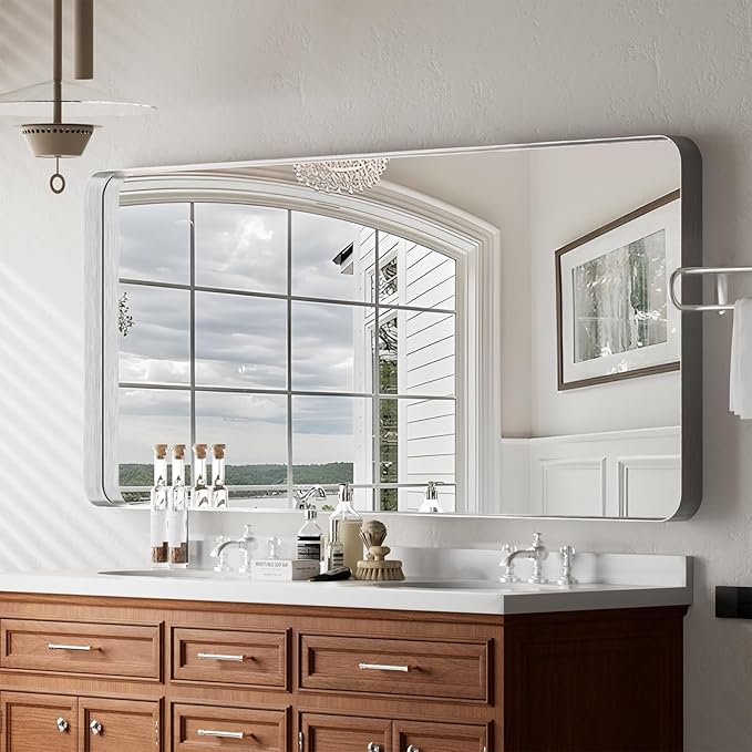 Large Bathroom Mirror 30x56 inch, Gorgeous Deep Frame Wall Vanity Mirror - Image 2