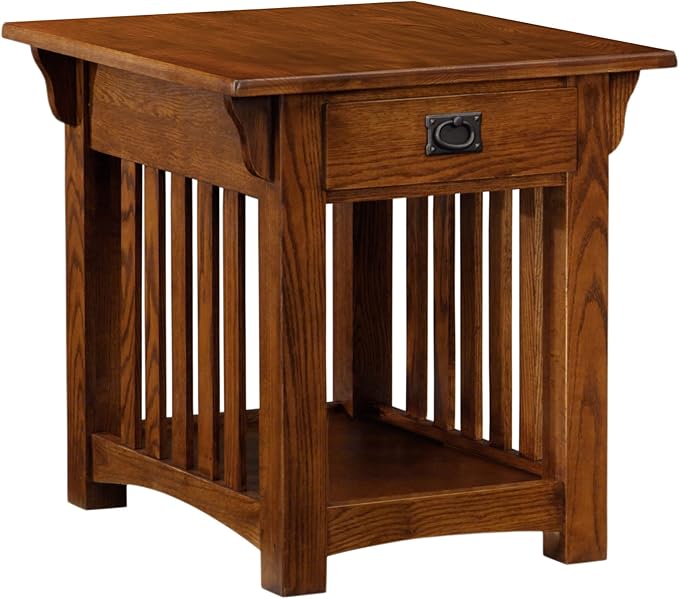 Leick Home Mission Impeccable End Table, Solid Wood Accent Table by LeickFurniture