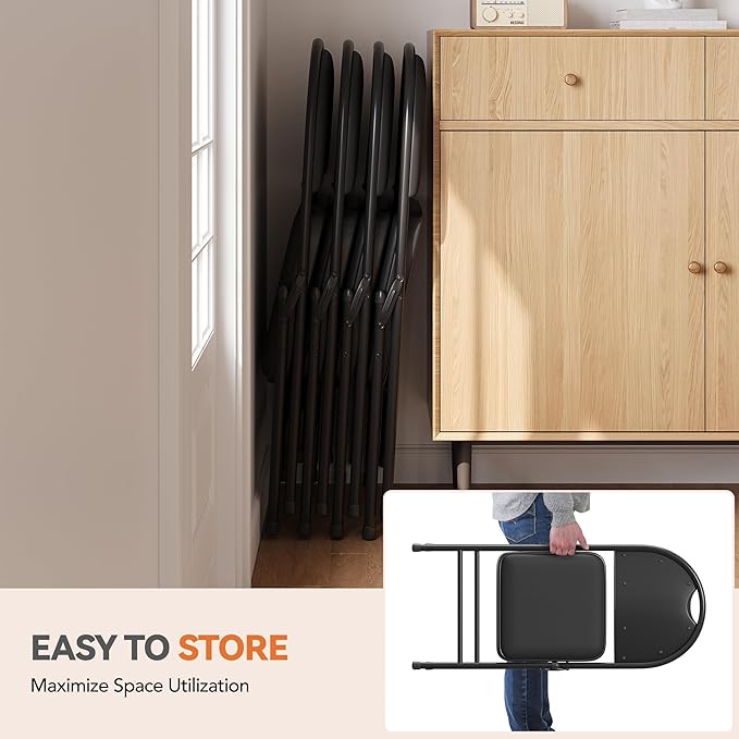 GarveeHome 4 Pack Folding Chairs - Image 5