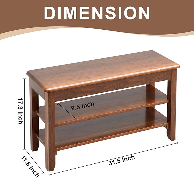 Shoe Storage Bench for Entryway - Image 3