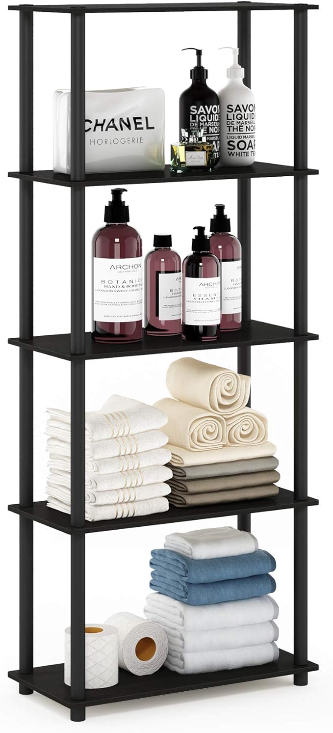 Furinno Turn-N-Tube 5-Tier Multipurpose Shelf / Display Rack / Storage Shelf / by Furinno-FitsYourSpaceFitsYourBudget