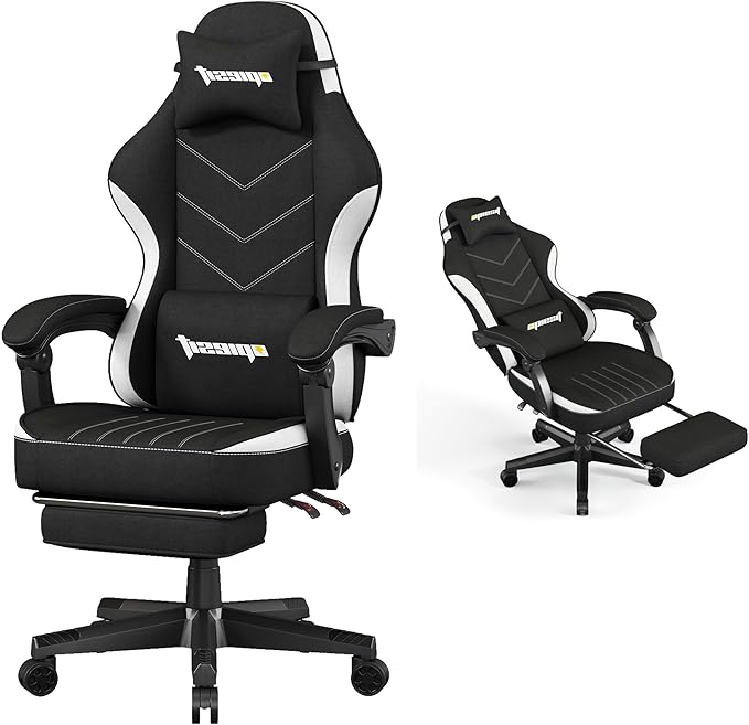 Gaming Chair, Fabric Computer Chair by Opiesit