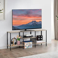 50 Inch TV Stand for Bedroom Rustic Grey Entertainment Center by Luplom