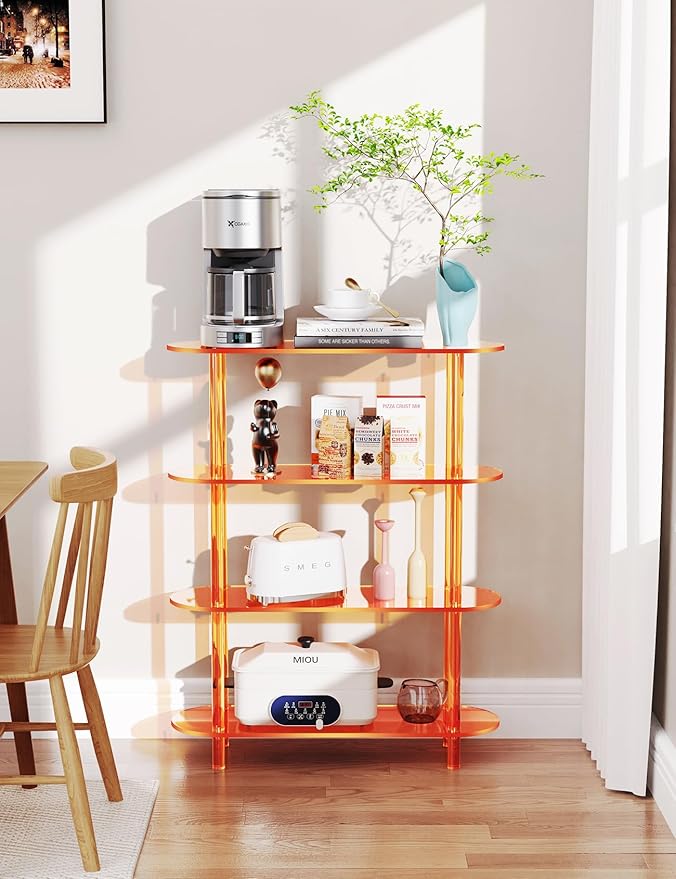 Clear Bookshelf, Acrylic Bookcase - Image 4