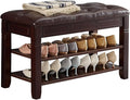 Shoe Storage Bench, Entryway Shoe Rack by ZIRKOOON